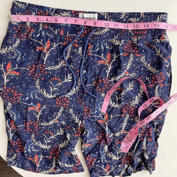 Scotch & Soda Men's Allover Floral Drawstring Short Size Large Blue NWOT - Picture 3 of 8